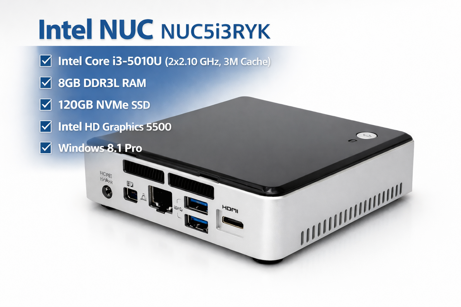 Intel NUC NUC5i3RYK – Компактен мини компютър с висока производителност
